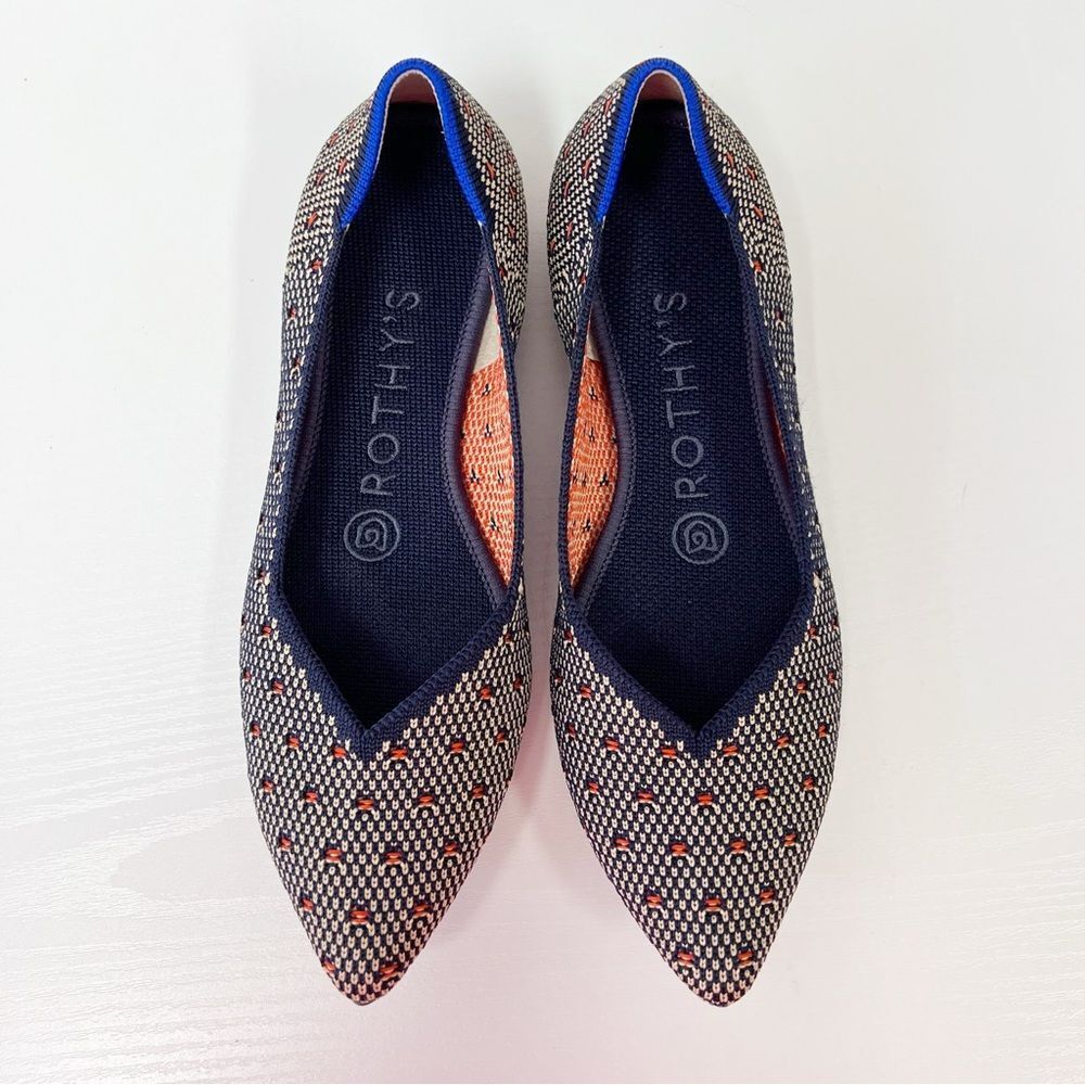 Rothy's Coral Dot the Point 6 Woven